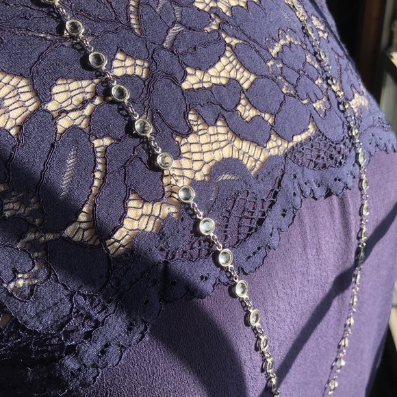 Indigo Lace Top L/S Blouse! - Picture 5 of 8